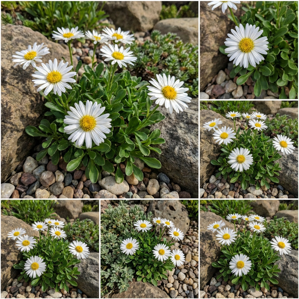 Aster Alpine White Aster Alpinus – Perennial Mountain Flower Seeds
