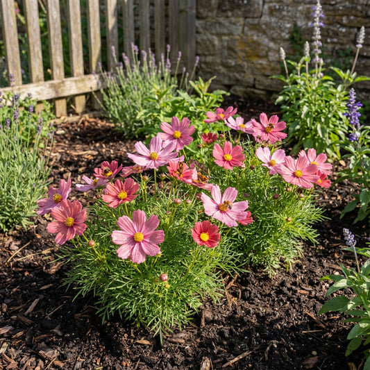 Cosmos Sonata Pink Dwarf Cosmos Bipinnatus – Compact Garden Flower Seeds