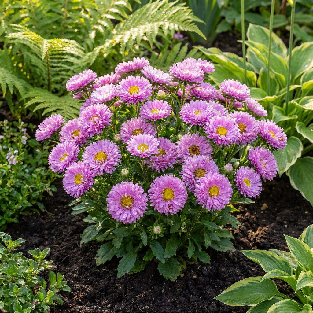 Aster Milady Lilac Dwarf Callistephus Chinensis – Miniature Garden Flower Seeds