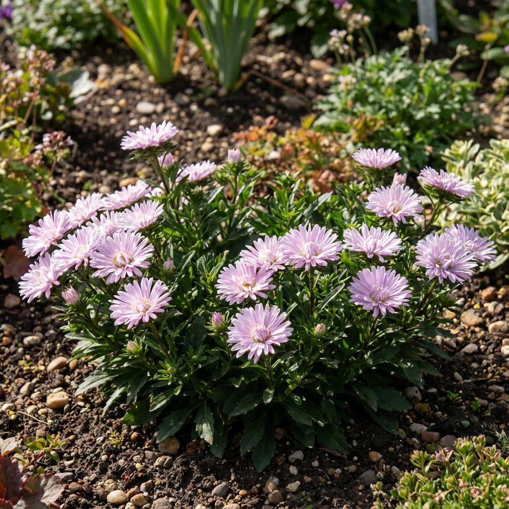 Aster Milady Lilac Dwarf Callistephus Chinensis – Miniature Garden Flower Seeds