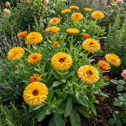 Calendula Golden Emperor Calendula Officinalis – Heirloom Garden Flower Seeds
