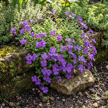 Aubrieta Rock Cress Purple Aubrieta Hybrida Hendersonii – Vibrant Garden Flower Seeds