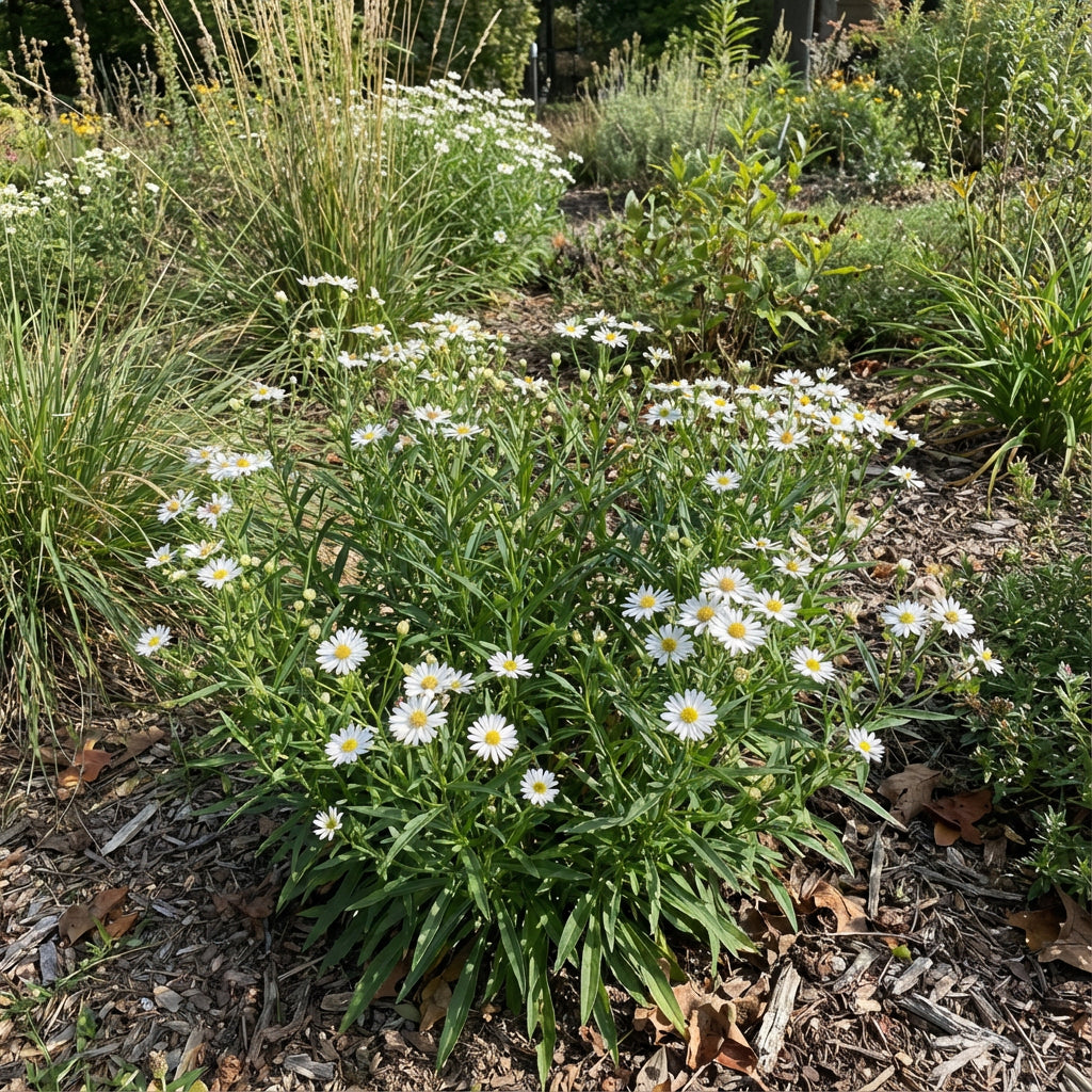 Aster Upland White Aster Ptarmicoides – Dwarf Garden Flower Seeds