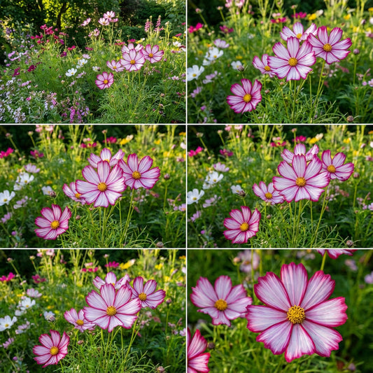 Cosmos Candy Stripe Cosmos Bipinnatus – Striped Garden Flower Seeds