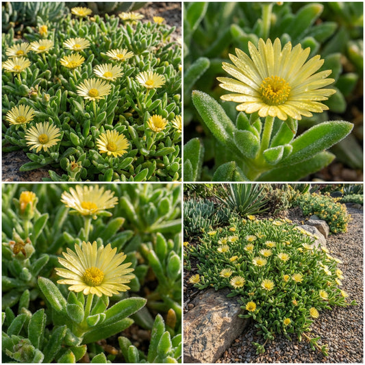 Ice Plant Gelato Yellow Dorotheanthus Bellidiformis – Succulent Flower Seeds