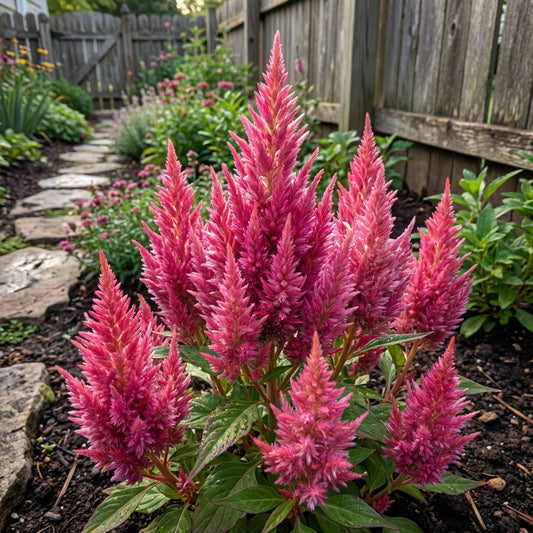 Celosia Nana Glitters Salmon Pink Celosia Plumosa – Dwarf Garden Flower Seeds