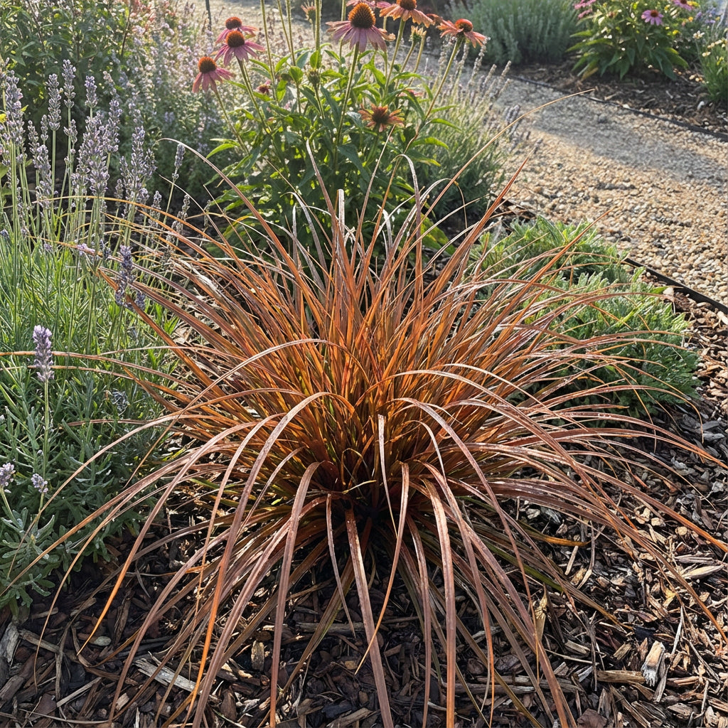 Sedge Leatherleaf Red Rooster Carex Buchananii – Ornamental Grass Seeds