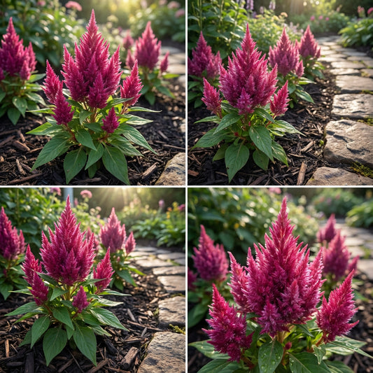 Celosia Nana Glitters Pink Celosia Plumosa – Dwarf Garden Flower Seeds