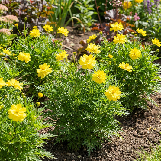 Cosmos Sulphur Ladybird Yellow Dwarf Cosmos Sulphureus – Bright Annual Seeds