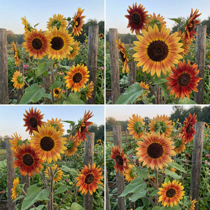 Sunflower Autumn Beauty Helianthus Annuus – Colorful Garden Flower Seeds